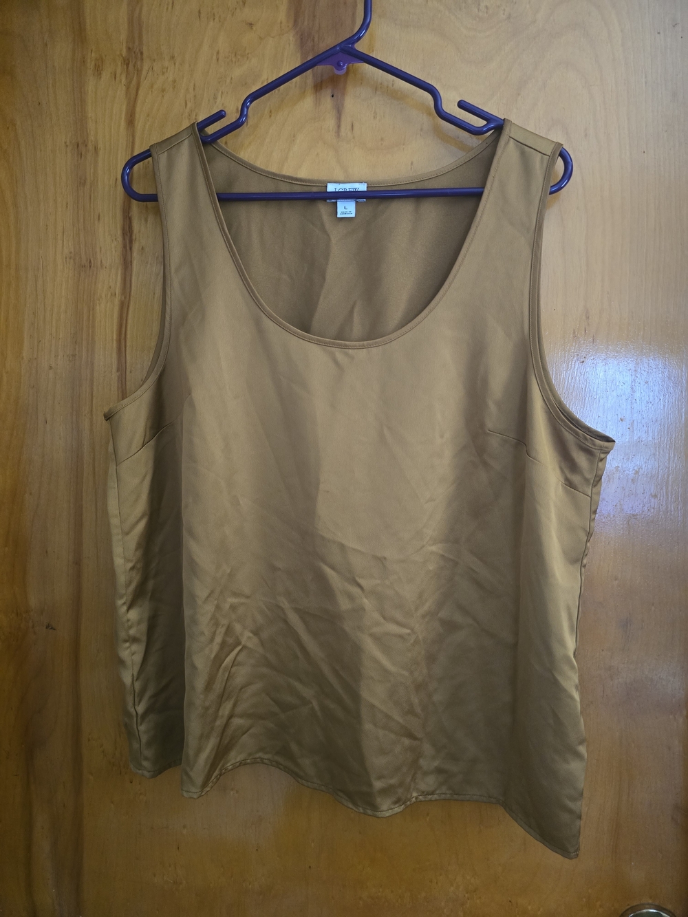 Jcrew Everyday Scoop Neck Tank Top in Tan